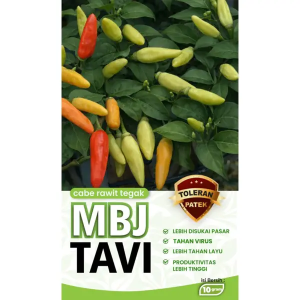 Benih Cabai MBJ Tavi — Cabe Rawit Tegak Tahan Virus
